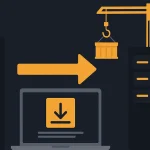 Ілюстрація переносу сайту з одного сервера на інший у стилі Hostnova без тексту