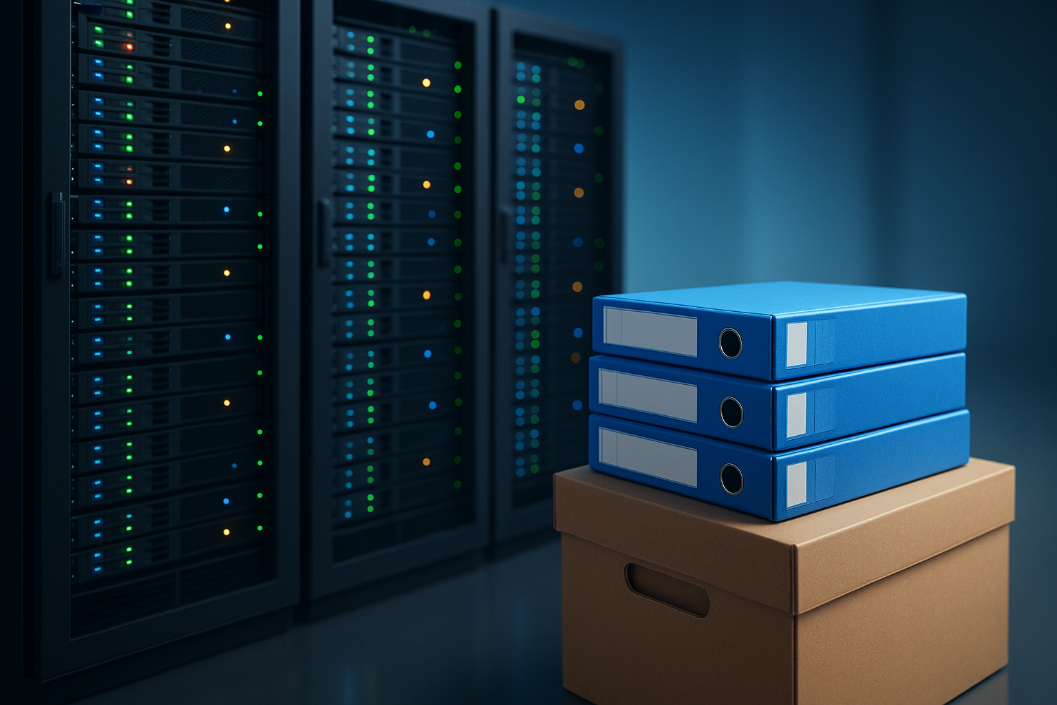 Резервне копіювання даних у серверній кімнаті