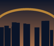 Міський горизонт на світанку як метафора масштабування бізнесу та стабільної інфраструктури