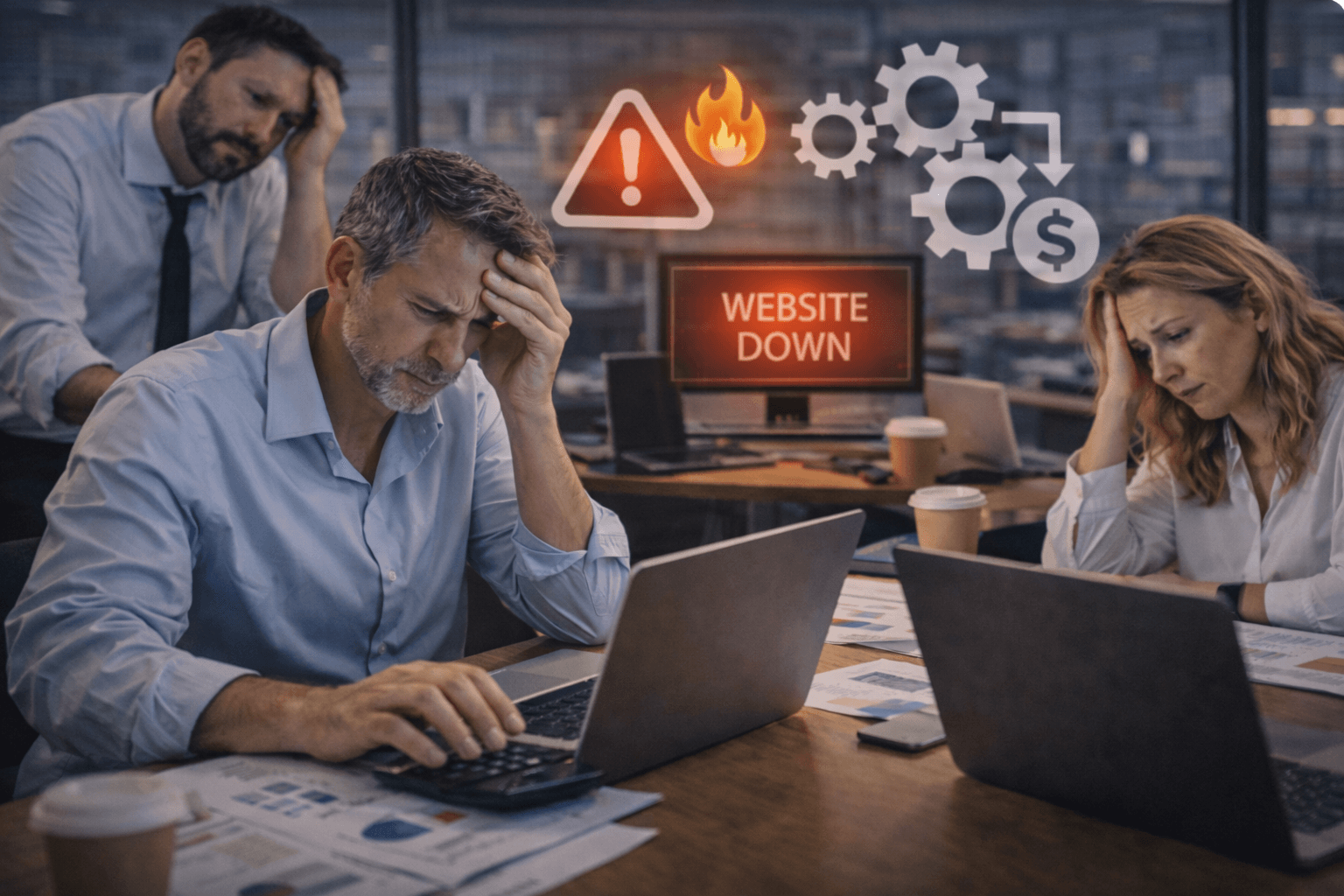 Нестабільна робота сайту впливає на команду та внутрішні процеси бізнесу
