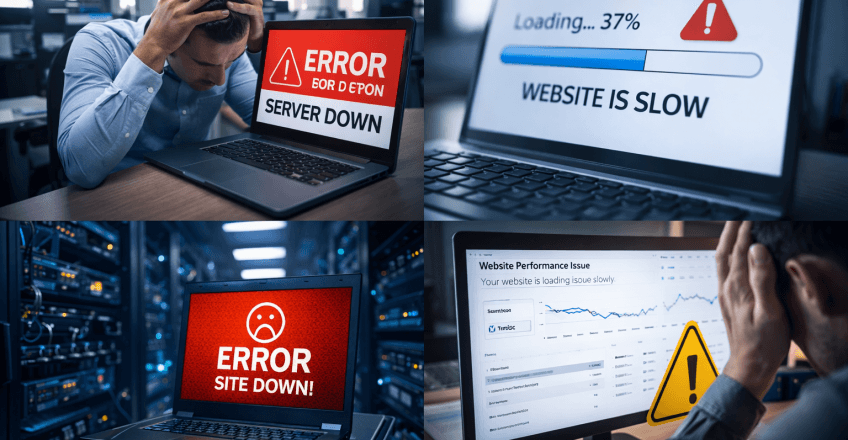 ознаки що хостинг не справляється з сайтом