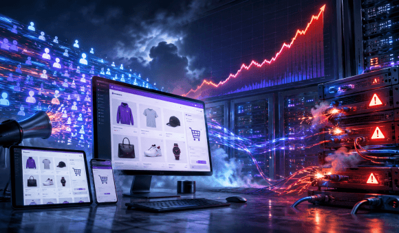 WooCommerce магазин падає під час рекламного навантаження на хостинг